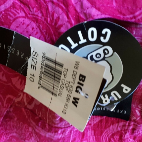 NEW Expressions Hot Pink Floral Blouse Top - Picture 2 of 6